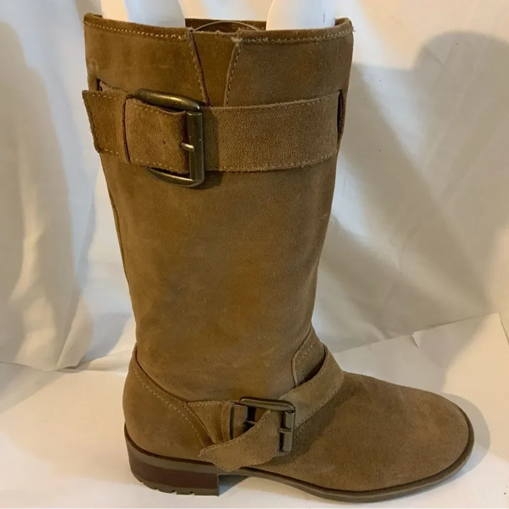 Jessica Simpson Brown Leather/Suede Over The Knee Boots Size 9.5